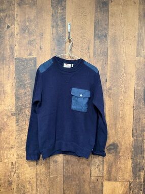 Fjallraven Wool Torp Sweater blue small EUC